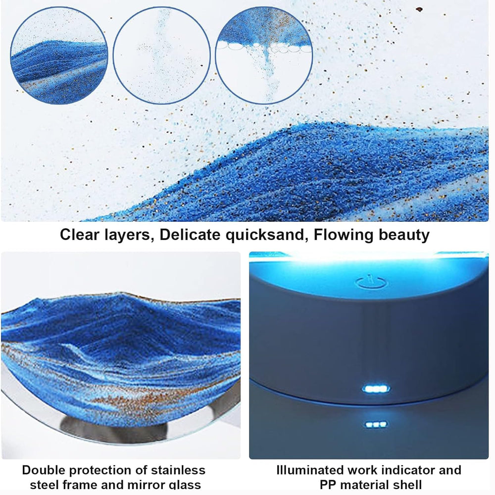 rysnwsu Moving Sand Art bubble adjustment demonstrates easy flow tuning