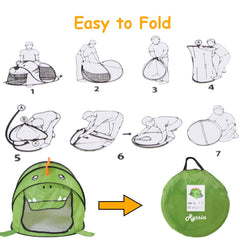 Ryssin portable carry bag keeps the tent organized and easy to transport.