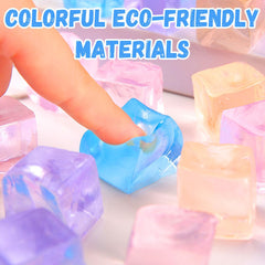 Rytopt 50pcs stress balls cubes packaging shows vibrant color mix for gifting