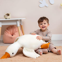 Ryttir Giant Goose Plush features ultra-soft texture for comforting hugs