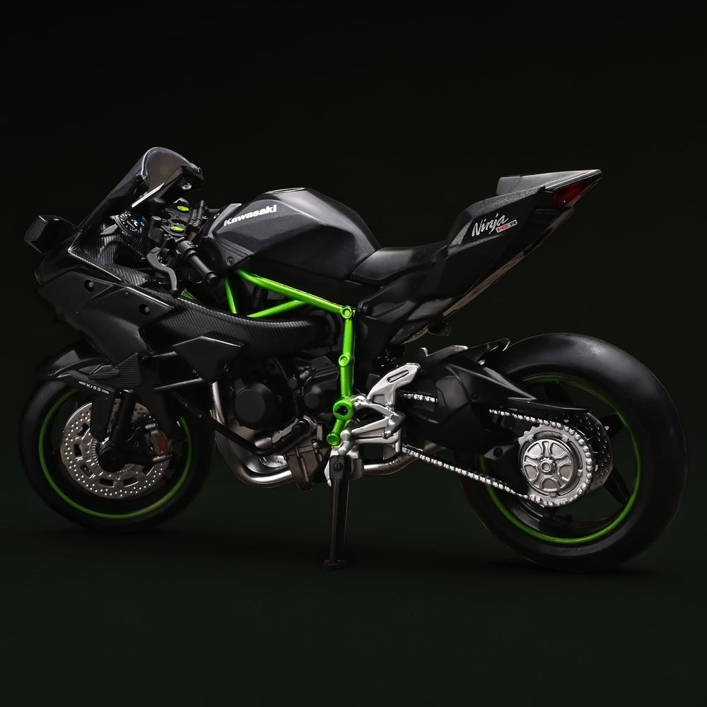 RZAPE Kawasaki H2R die-cast model as a standout collectible for display shelves
