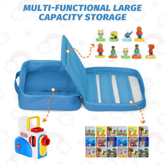 RZYLKA carrying case blue transparent window for quick content checks.