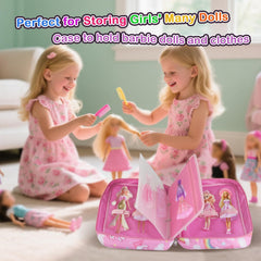 RZYLKA two-way zipper enables quick access to doll gear.