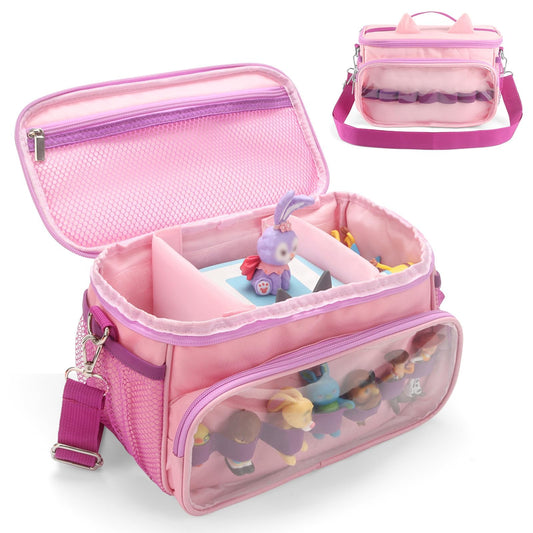RZYLKA Toniebox pink carrying case protects your player on the go.