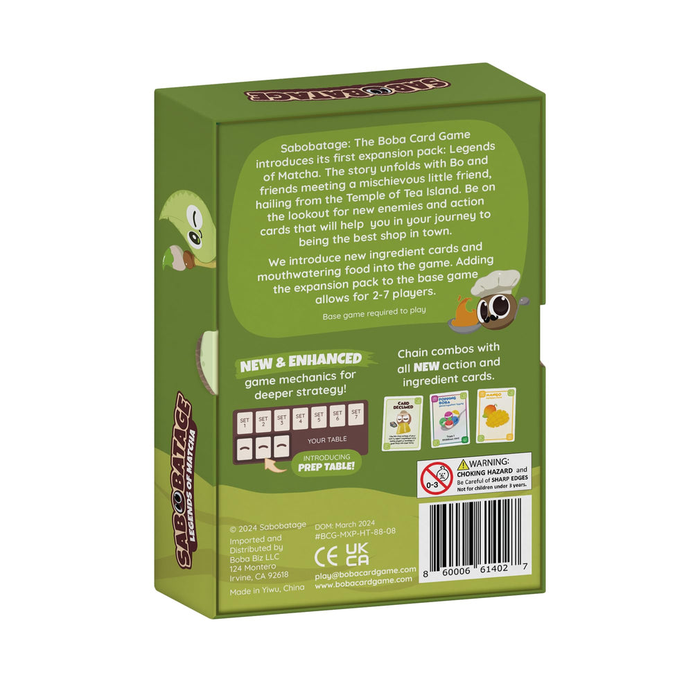 Sabobatage Legends of Matcha game-play scene perfect for lively family gatherings