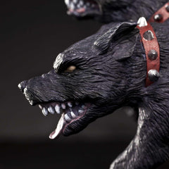 Black fur texture on Safari Ltd Cerberus figurine enhances realism during play.