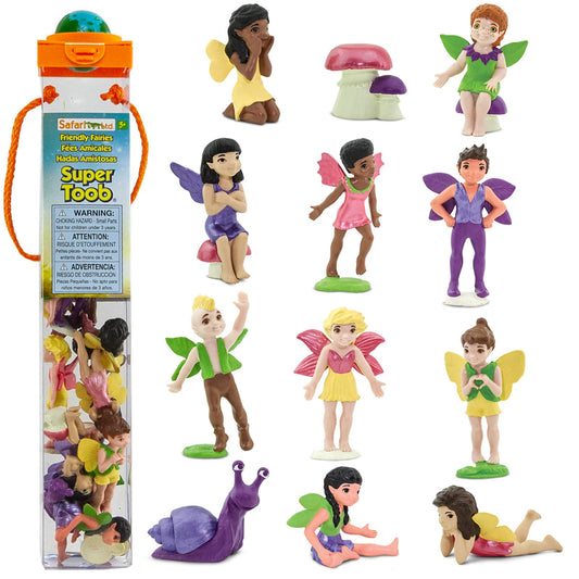 Safari Ltd Friendly Fairies TOOB – fairy figures with mushroom accents for imaginative play