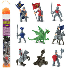 Safari Ltd Knights & Dragons Toob red kingdom knight figure for imaginative play and history exploration.