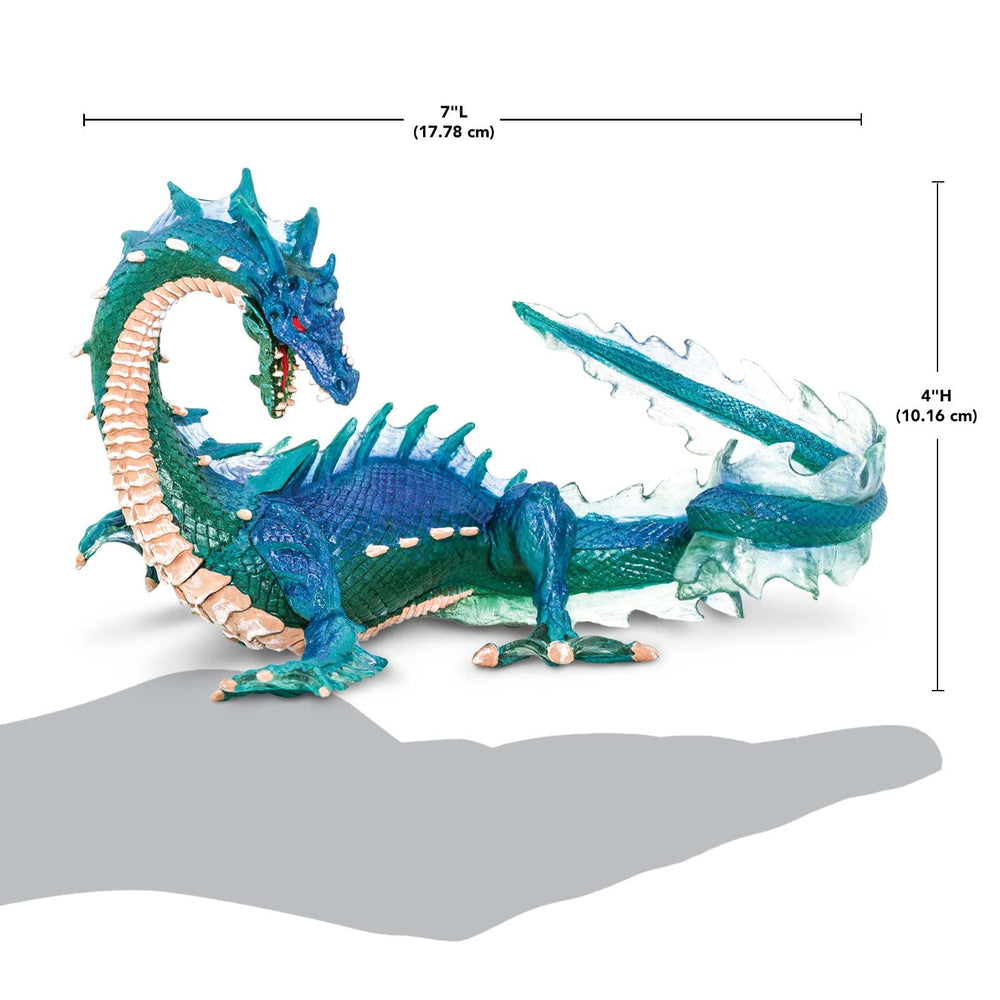 Safari Ltd Sea Dragon scales texture adds realism for tactile storytelling during play.