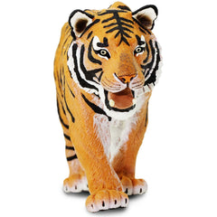 Hand-painted Safari Ltd tiger with vivid colors and texture