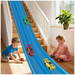 Safotad 15ft flexible track laid flat for fast, imaginative play sessions.