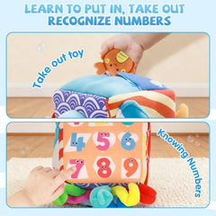 SAIMAND plush starfish delivers gentle squeaks to capture attention.