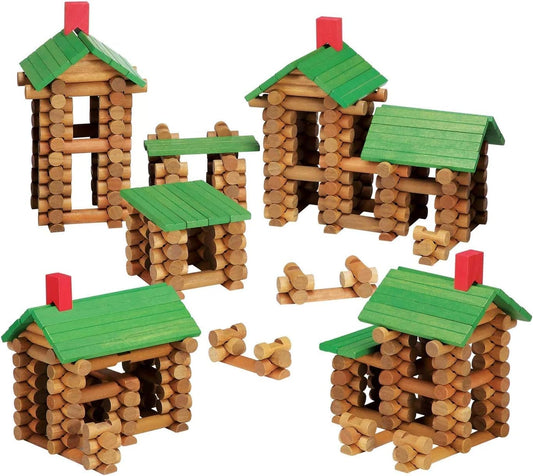 SainSmart Jr. wooden log cabin roof piece for durable, imaginative play.