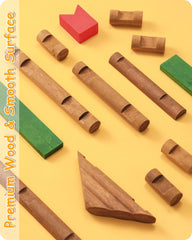 SainSmart Jr. durable wood pieces encourage hours of pretend play.