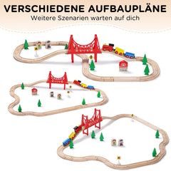 SainSmart Jr double-sided wooden tracks shown for flexible layout options.