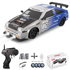 Sakeye RC Drift Car front view shows a durable shell for fearless play