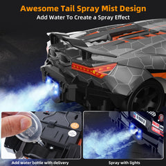 Sakeye RC Drift Car LED lights for dramatic night driving.