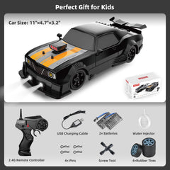 Sakeye RC Drift Car wheels with performance tires for precise handling