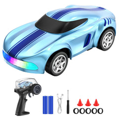 Salazaza RC drift car blue with LED lights for exciting night sessions.