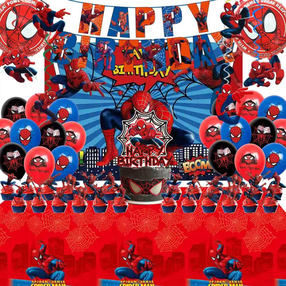 saleix Spidey birthday backdrop for photo-worthy celebrations and party decor