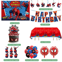 saleix Spidey banner with Happy Birthday text to elevate the theme