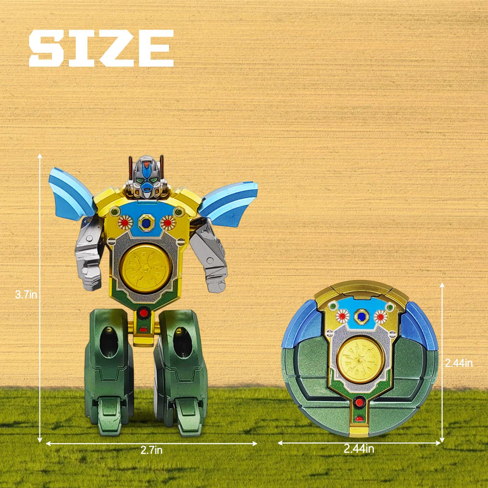 Salepo transformable fidget spinner in robot mode, silver color for quick reactions