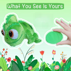Salvado Lizard Plush close-up eyes highlighting friendly expression for imaginative play.