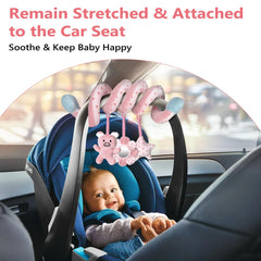 SAMMAS stroller bar toy attaches easily for travel play
