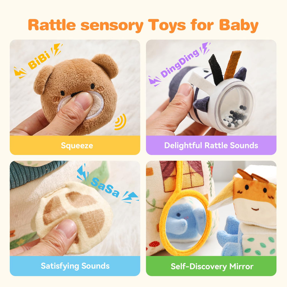 Samonyed forest animal plush set full collection: portable soft toys for travel
