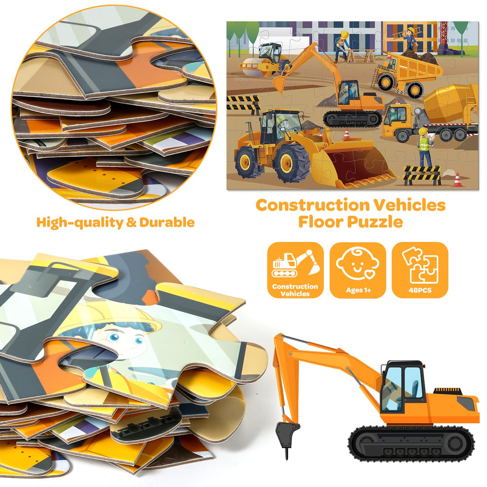 SANANT puzzle trucks excavator design sparks curiosity and learning through play