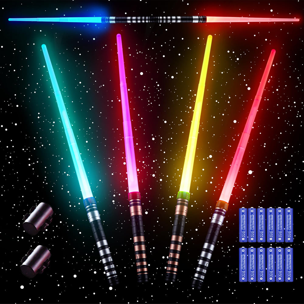 SANCO light-up saber 4-pack provides safe, colorful play for kids.