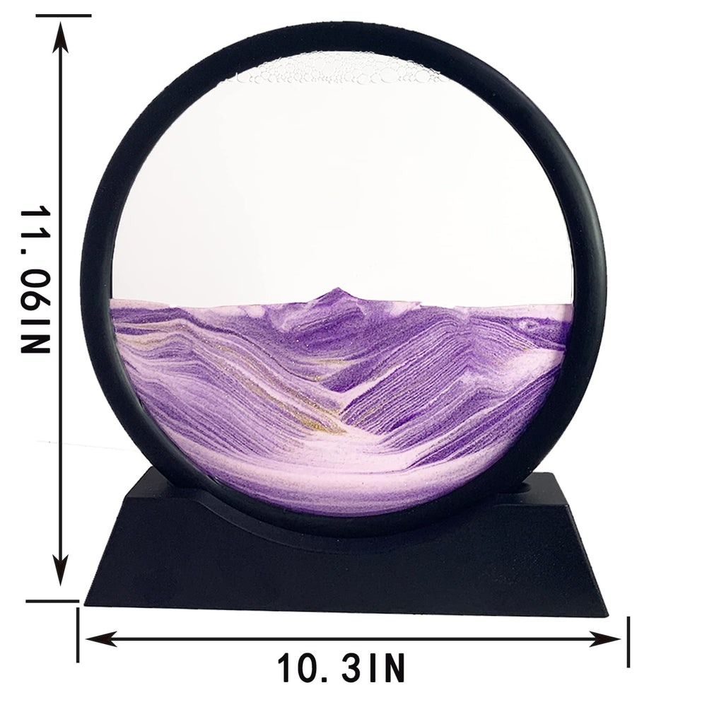 Round glass frame decor by SANDCLE for home or office spaces