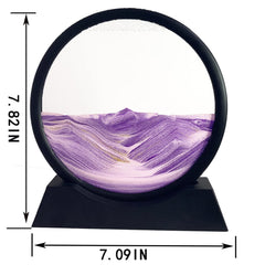 SANDCLE round glass frame complements modern spaces with elegant, tranquil decor