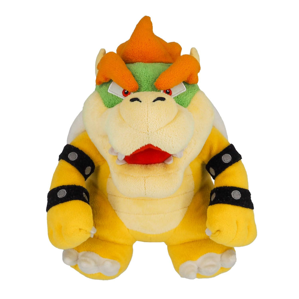 Sanei Bowser plush back view showcasing durable stitching and finish.