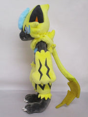 Sanei Pokemon Zeraora 11-inch plush, soft texture close-up for cozy play