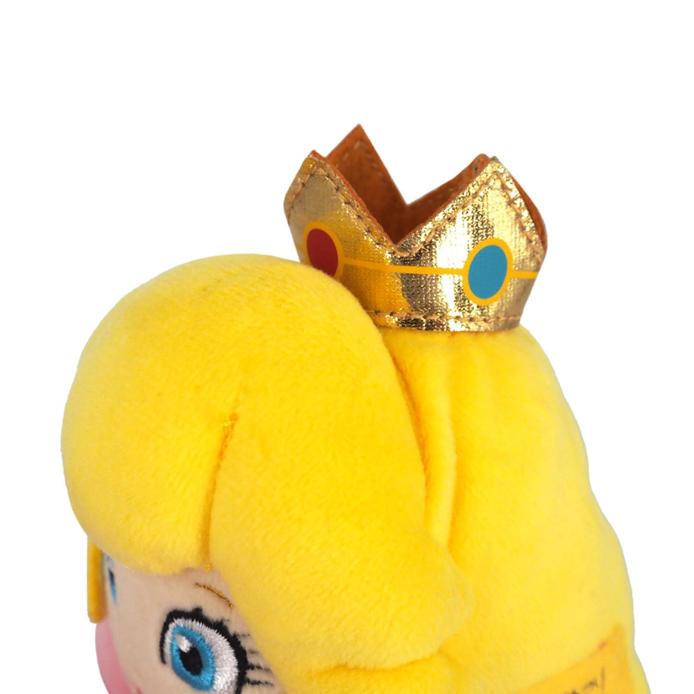 Sanei Princess Peach 10-inch plush detailed stitching.