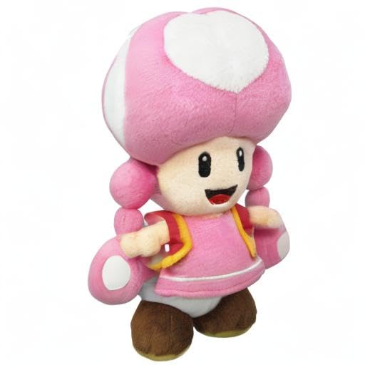 Sanei Toadette plush front packaging view highlighting official status