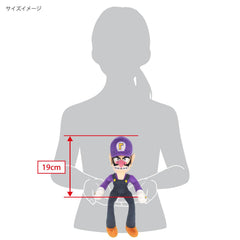 All Star Collection packaging shot suitable for gifting or display with Waluigi plush.