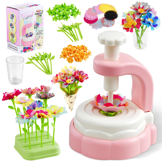 SANGQAOFU fabric flower bouquet kit box for easy at-home crafts