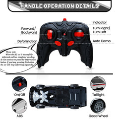 SANGQAOFU RC car side view showing compact design for tabletop fun