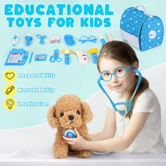 Sanlebi heartbeat-stethoscope with lights adds sensory fun during play.