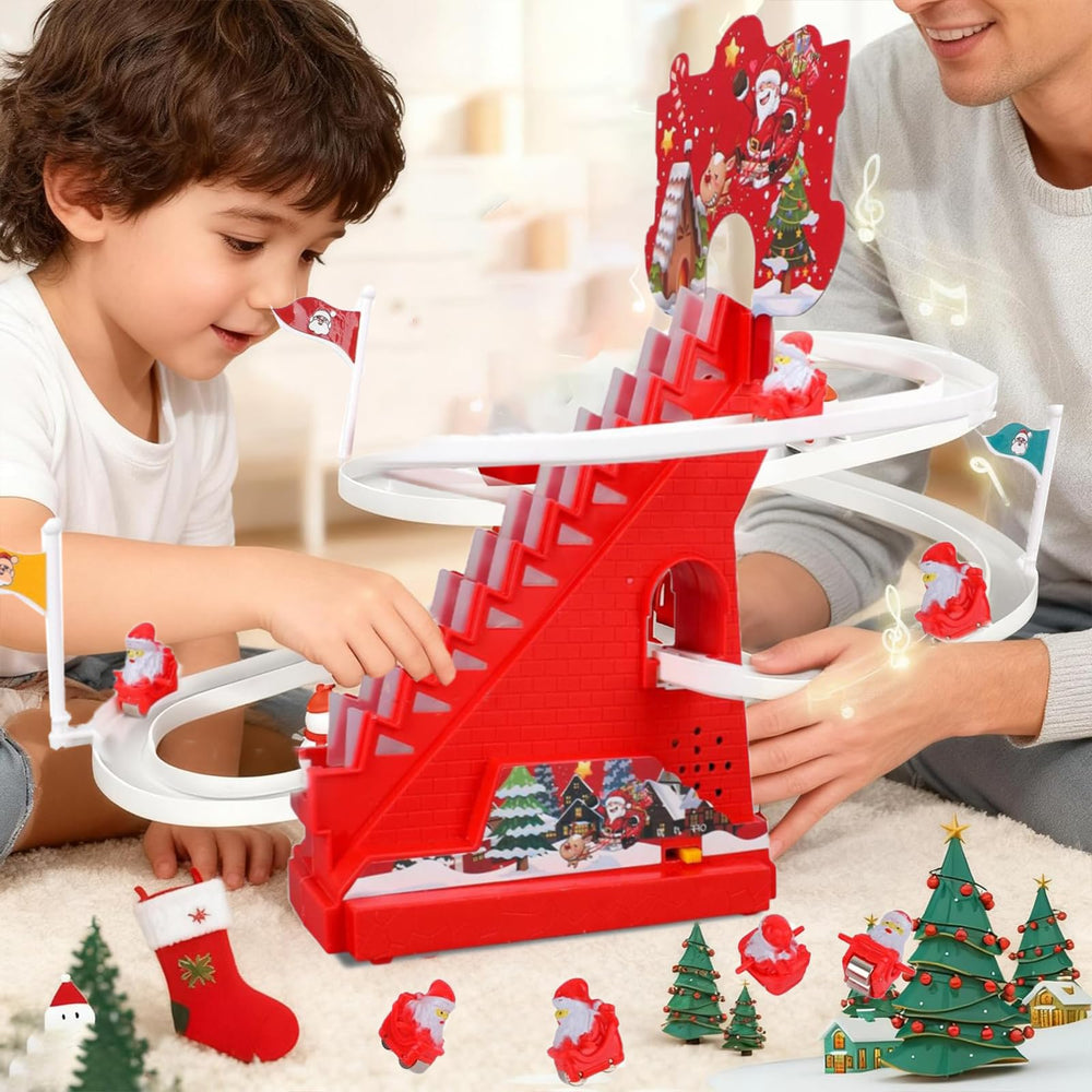 Santa Climbing Toy non-toxic construction reassures parents during play.