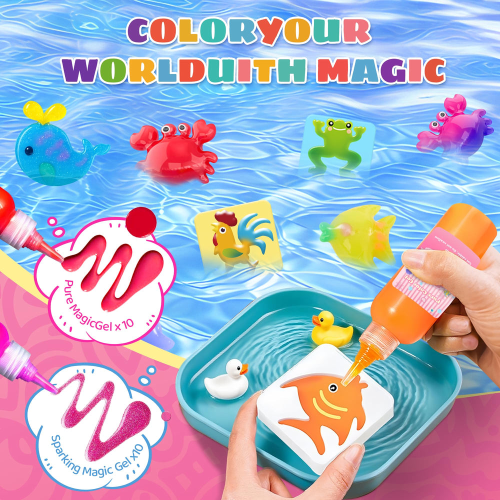 Santreetoy kit molds offer 3D shapes for crafting playful gel pets.