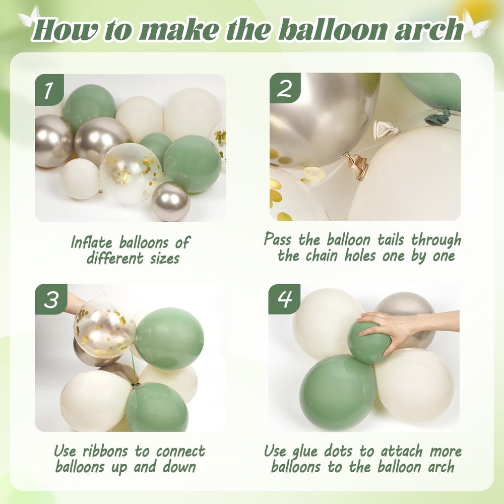 Globos metálicos dorados de saratimtou para un toque festivo.