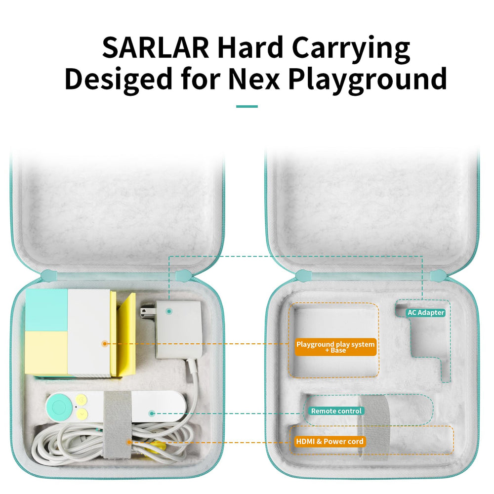 SARLAR Nex Travel Case interior layout with precise accessory slots.