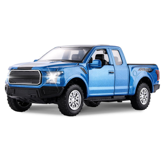 SASBSC F150 pickup with open doors showing durable metal construction for rough play
