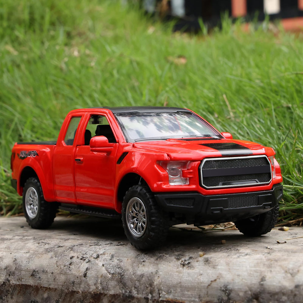 SASBSC F150 red pickup with lights and sounds for immersive play.