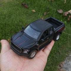 SASBSC F150 pull-back toy truck showing battery-free action