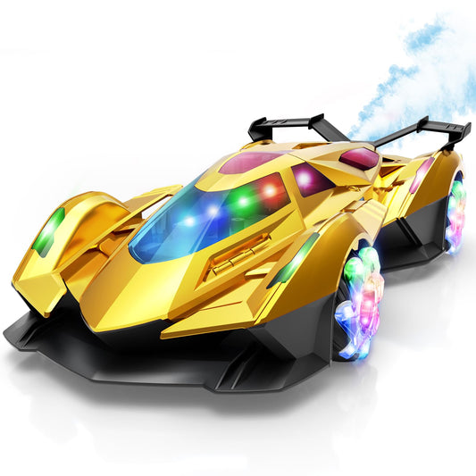 SASBSC Lamb RC car front view in gold for active play