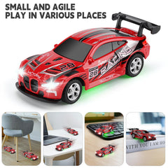 SASBSC Mini RC car app-connection shows Bluetooth control and modes.